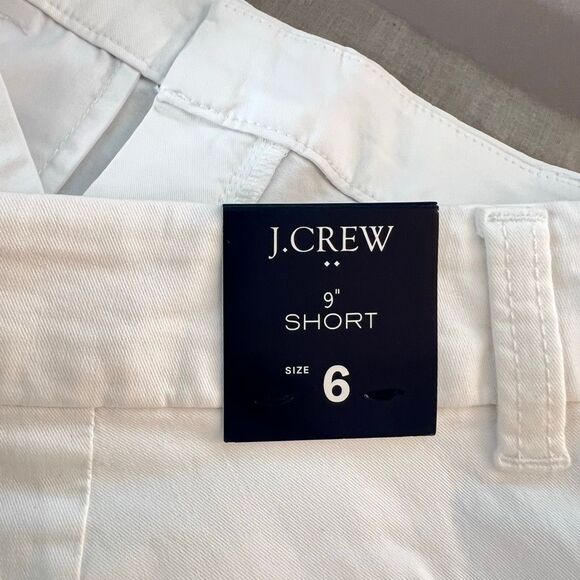 J crew NWT 9" Frankie bermuda chino short in white size 6 - Picture 7 of 10
